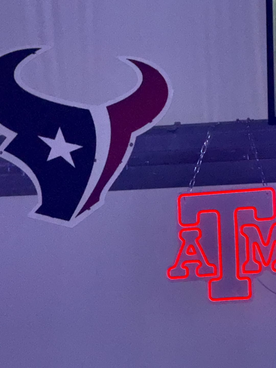 Customer photo review of Houston Texans 3D Vintage Metal Wall Art