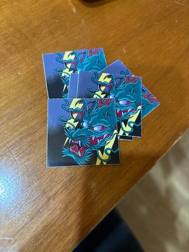 Customer photo review of 500 sticker 5x5 cm - OFFERTA