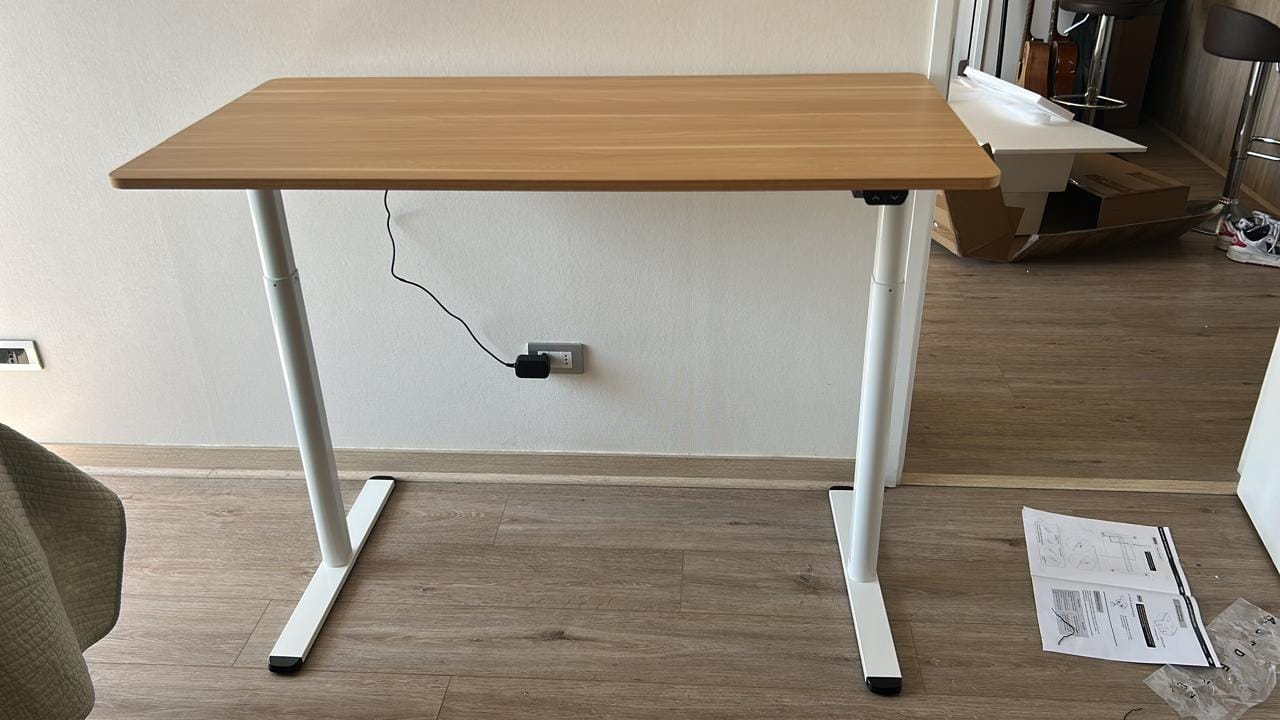 Customer photo review of Escritorio Home Office Orion Eléctrico Natural