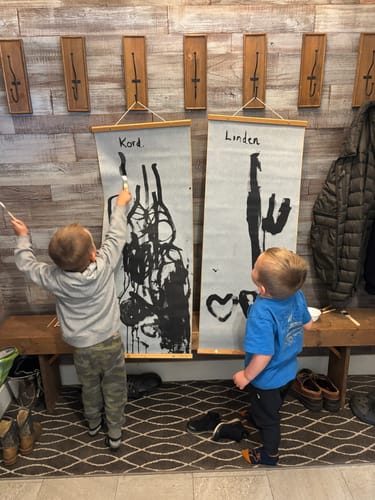 Customer photo review of BUY 2: Magic Canvas & Brush Set