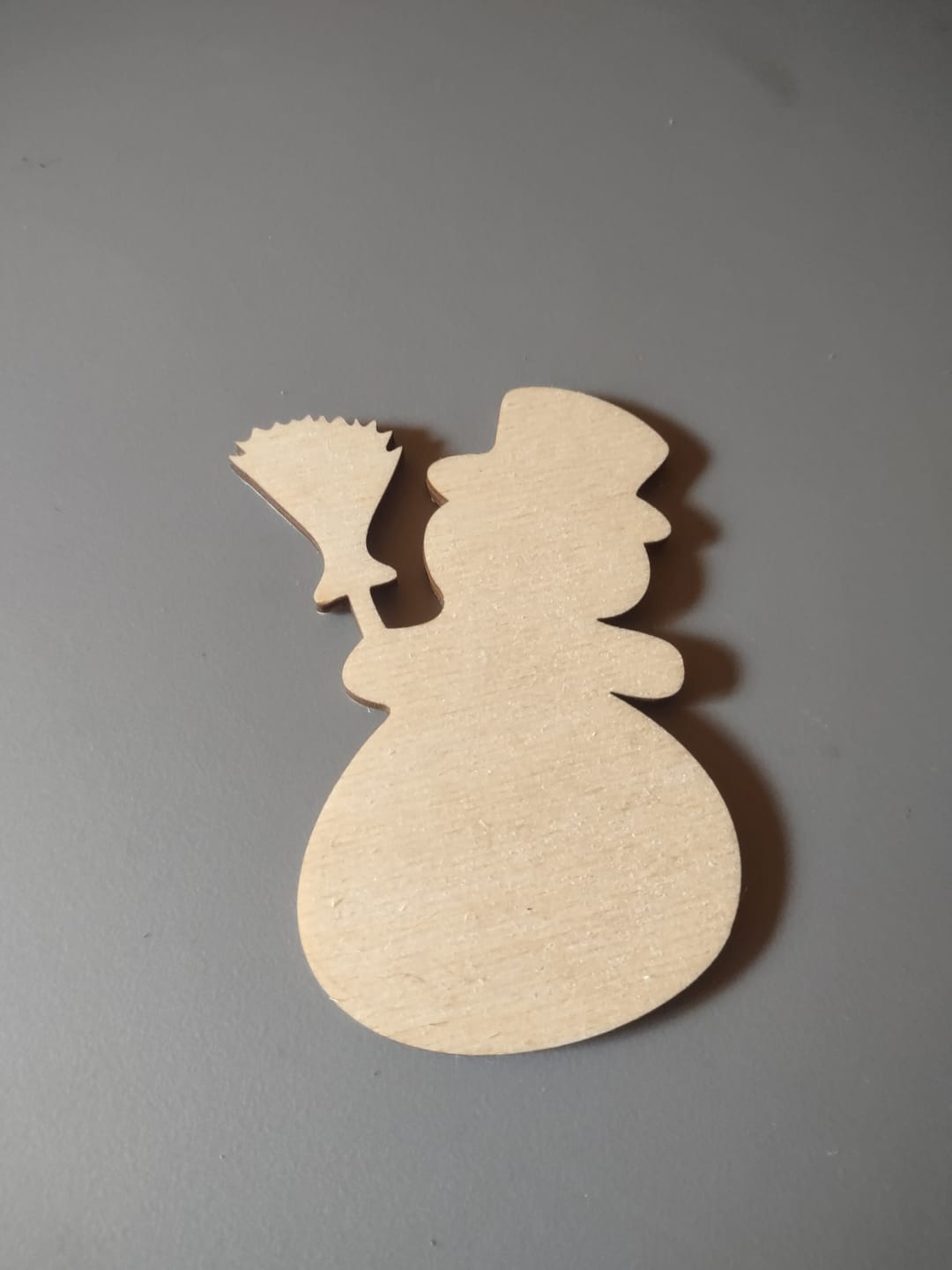 Customer photo review of Unfinished Wood Snowman Shape - Winter Craft - up to 46"