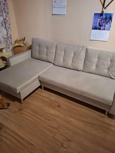 Customer photo review of Narożnik BLANK velvet