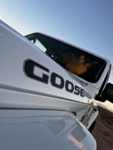Customer photo review of Custom Hood Lettering | Set of 2