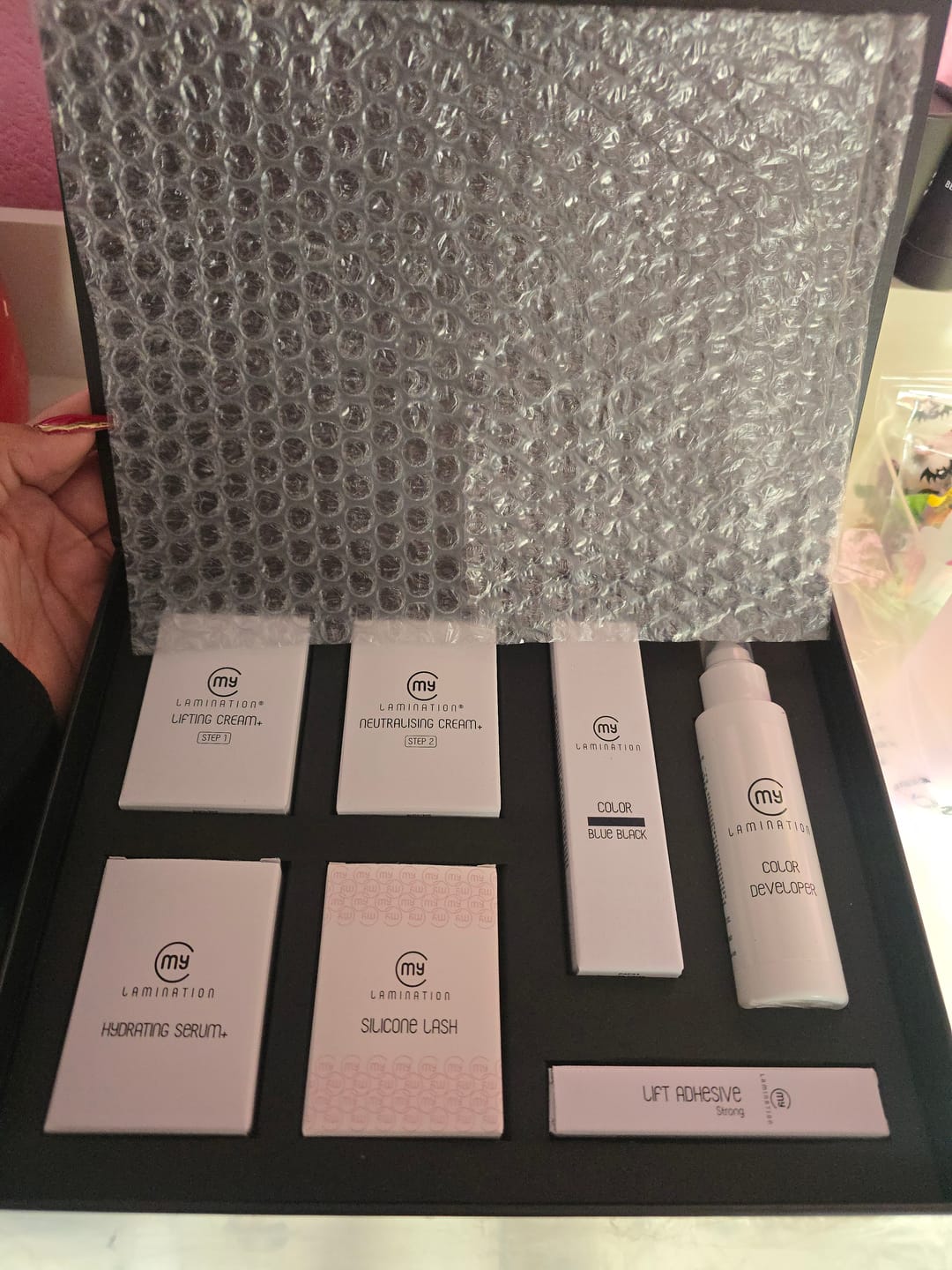 Customer photo review of Kits de Laminación de Pestañas y Cejas