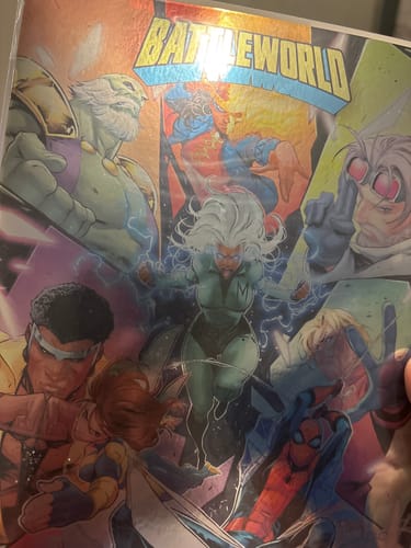 Customer photo review of Battleworld #1 Iban Coello Foil Variant