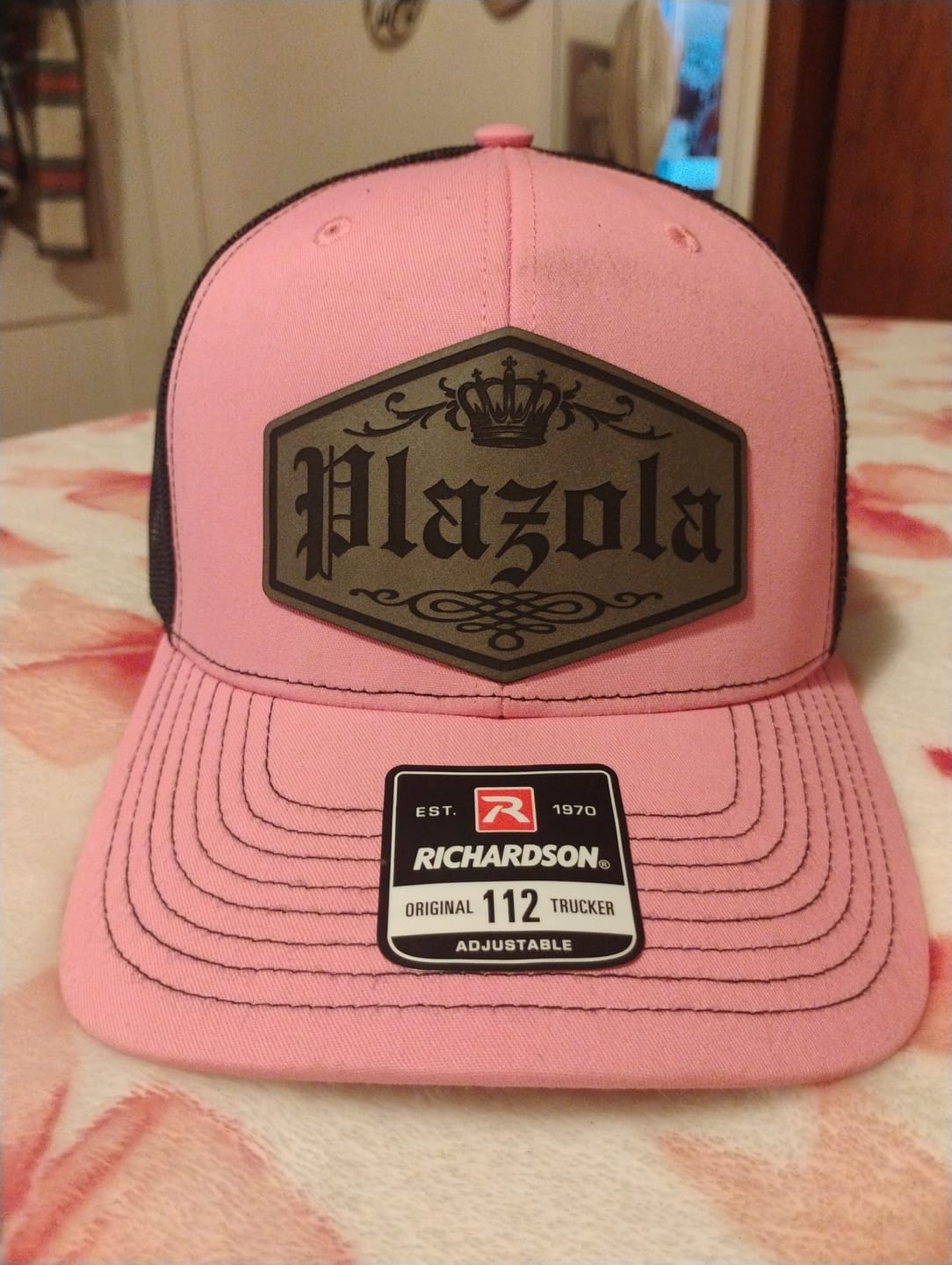 Customer photo review of Alpha Royale - Personalize It - Leather Patch Hat - Richardson 112