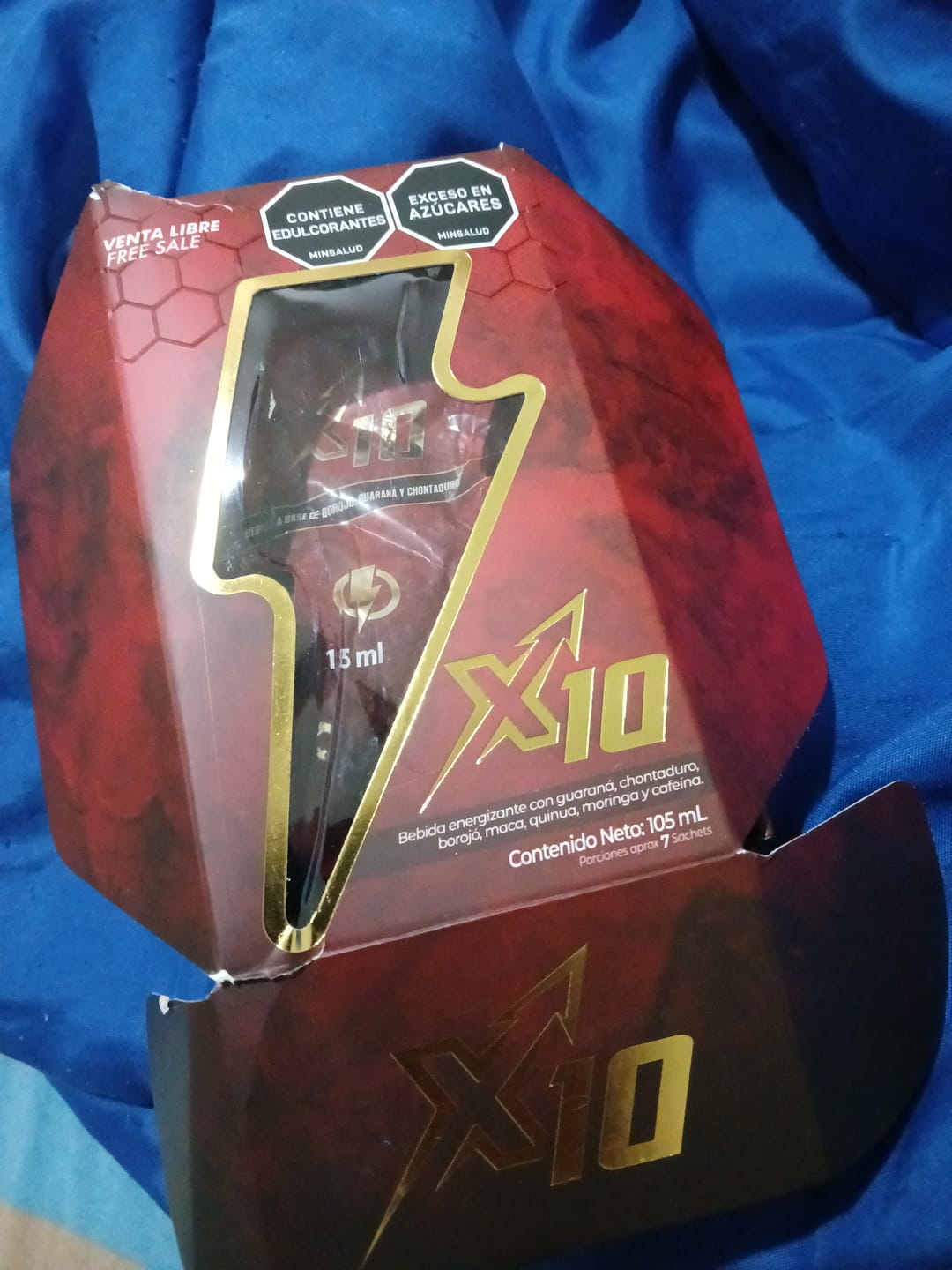 Customer photo review of CAJA POTENCIADOR GEL X10 (7 Sachet)