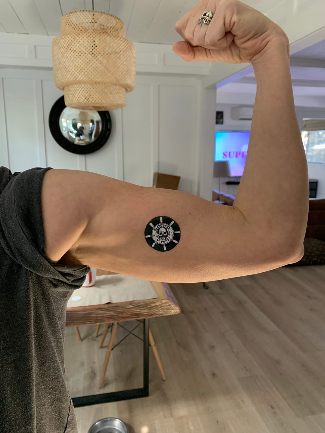 Customer photo review of Custom Photo Temporary Tattoo