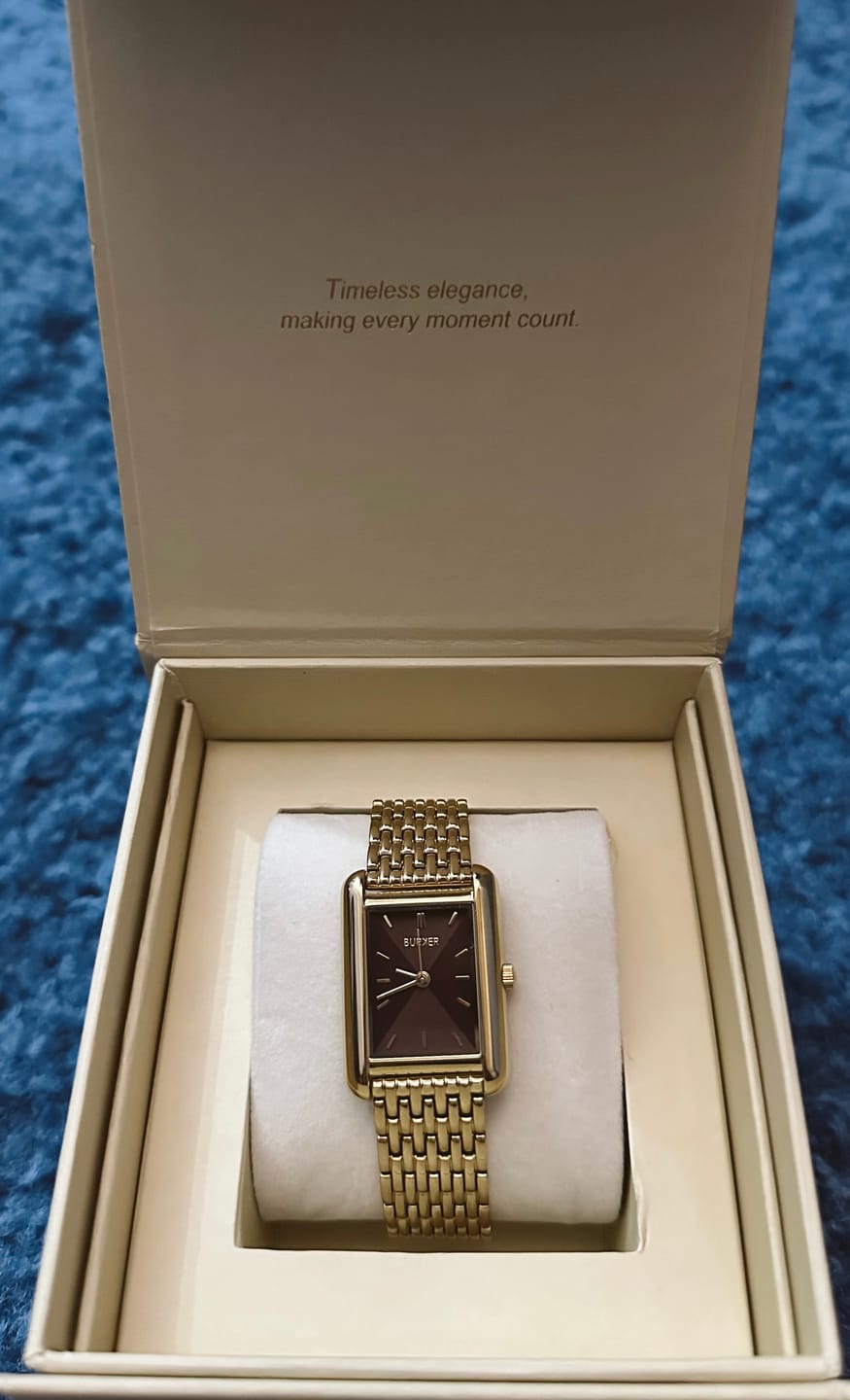 Customer photo review of Olivia Gold Burgundy