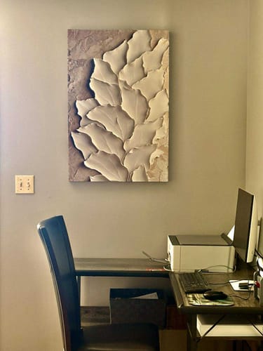 Customer photo review of Ethereal Bloom V34 – Vibrant Floral Canvas Wall Art