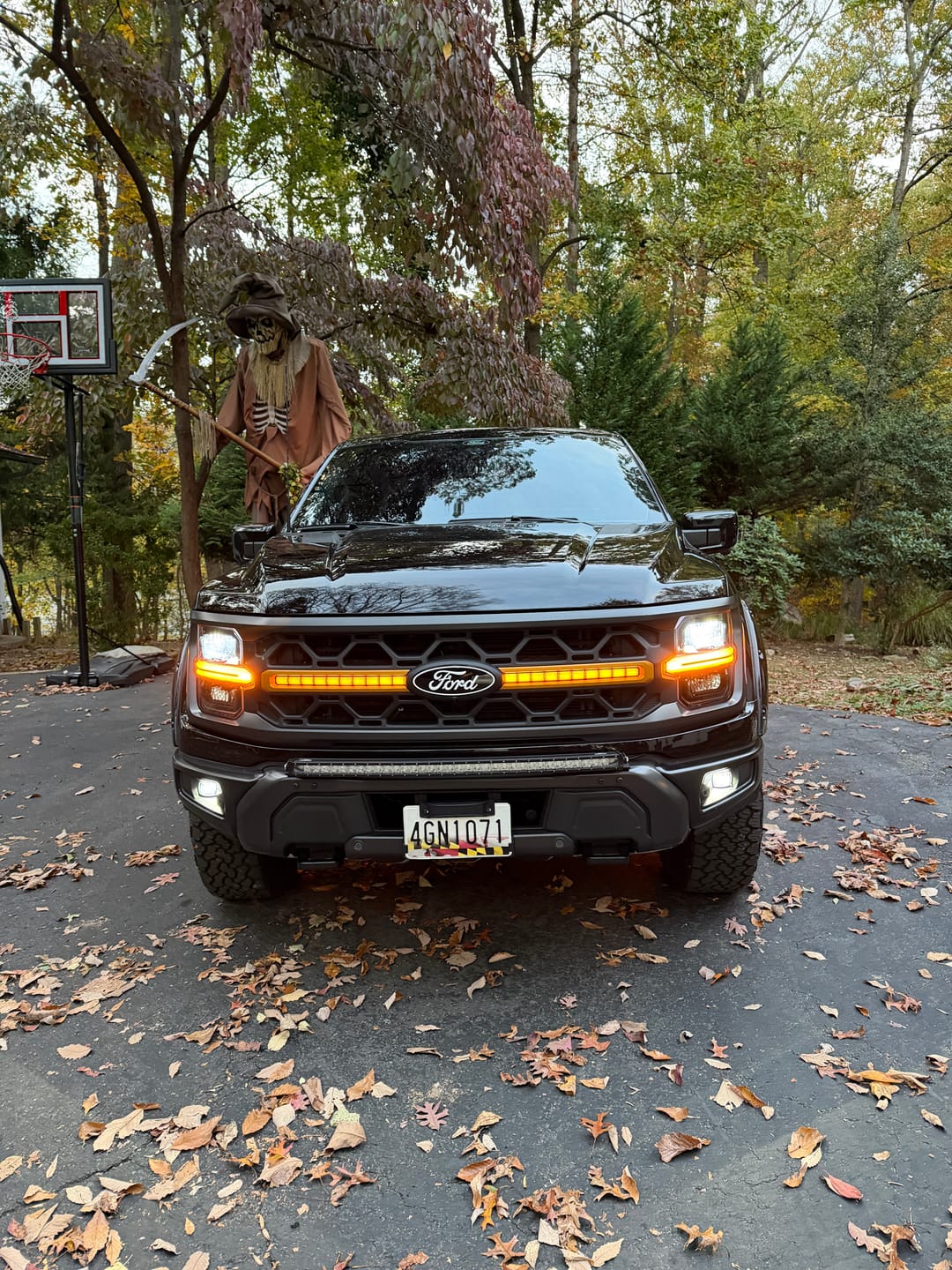 Customer photo review of Smoked LED Amber Lights w/ Sequential Turn Signal For 24+ Ford F150 Tremor