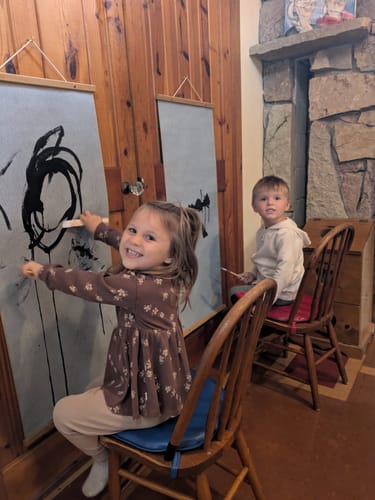 Customer photo review of BUY 3: Magic Canvas & Brush Set