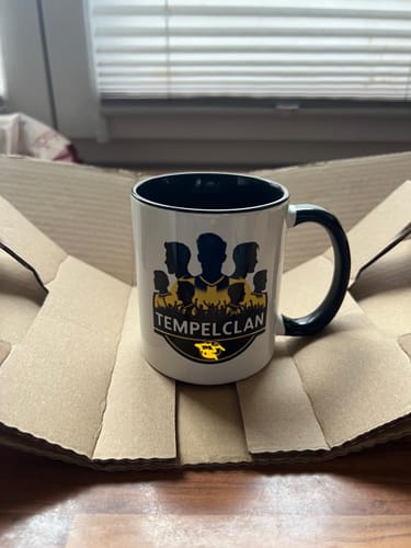 Customer photo review of TassenExpress - Becher Keramik Tasse mit Logo bedruckt 325ml Firmenlogo