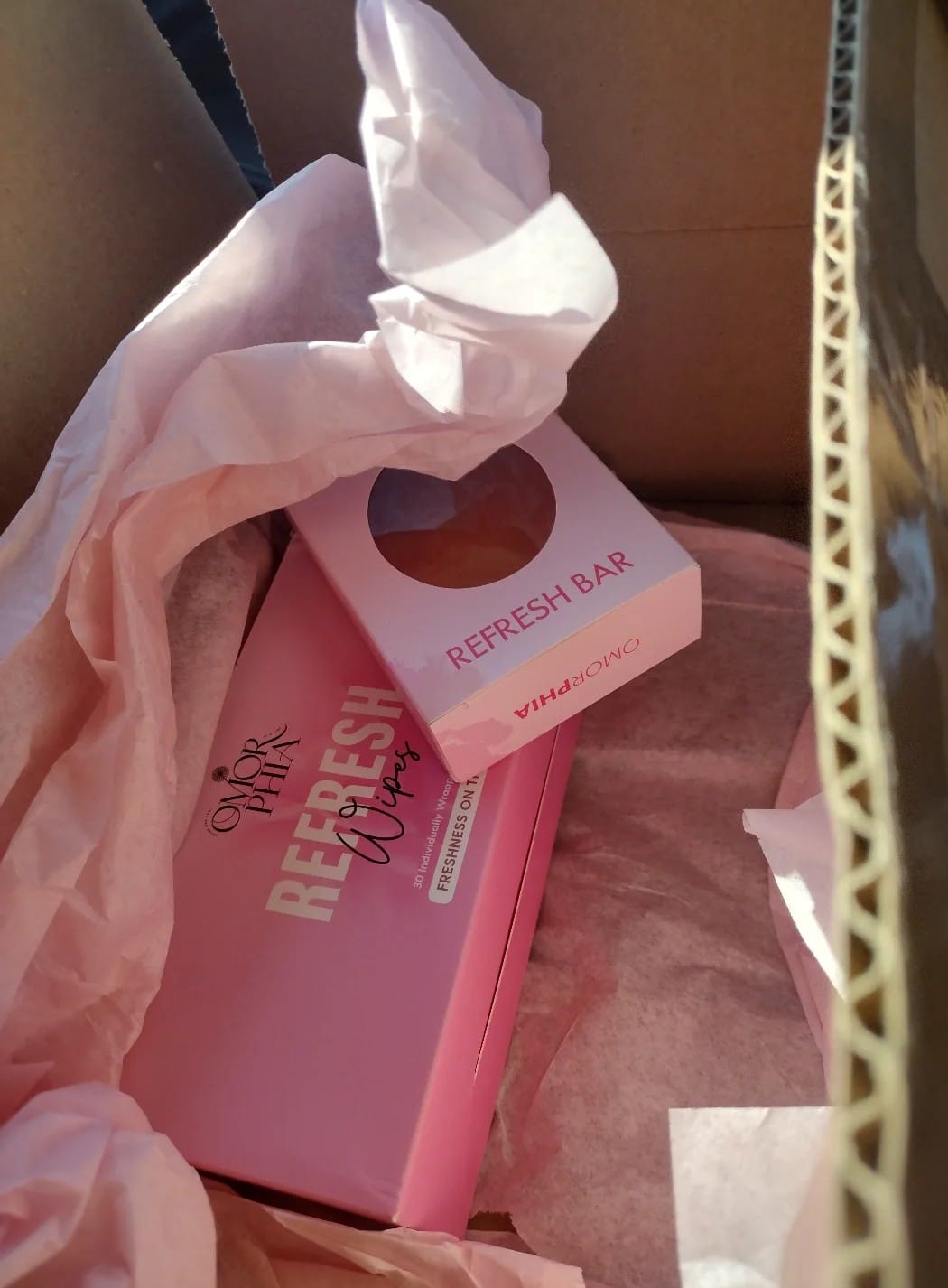 Customer photo review of Refresh Wipes