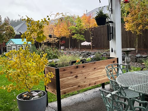 Customer photo review of 18" x 60" Raised Garden Bed - 30" TALL