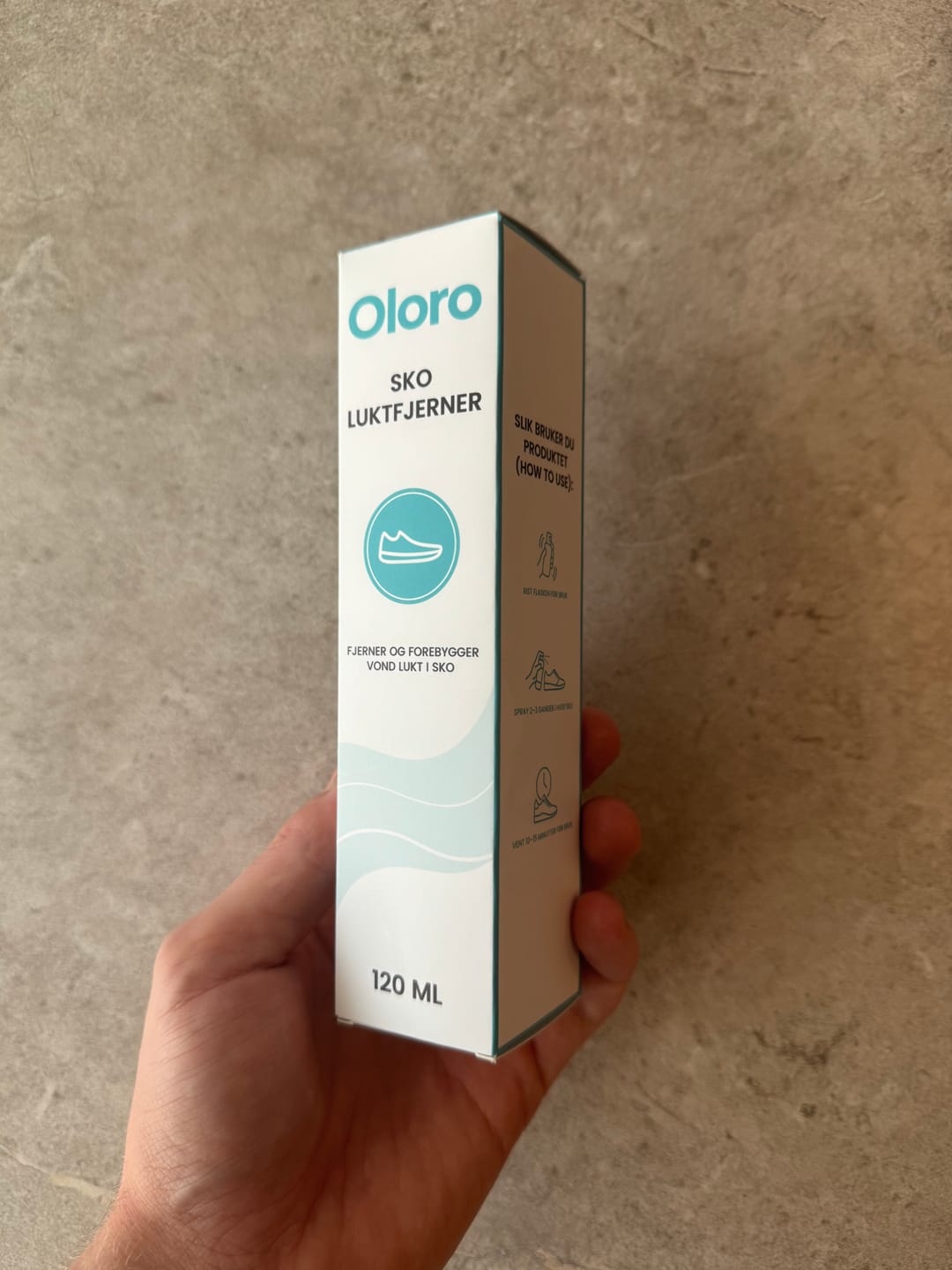 Customer photo review of Oloro - Sko Luktfjerner