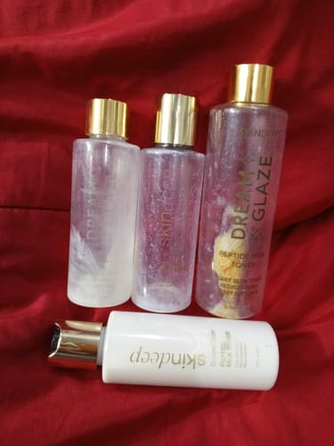 Customer photo review of DREAM GLAZE - Peptide Milk Toner