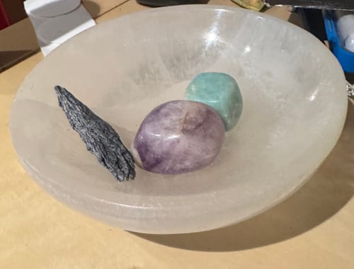 Customer photo review of Cuenco de Selenita || Limpieza de Minerales