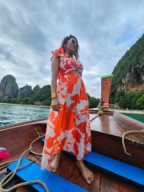 Customer photo review of Harley Swimsuit With Sarong Skirt