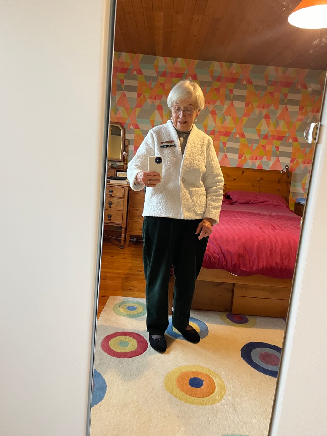 Customer photo review of Plain Boucle Fabric