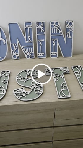 Customer video review of Space Letters Large