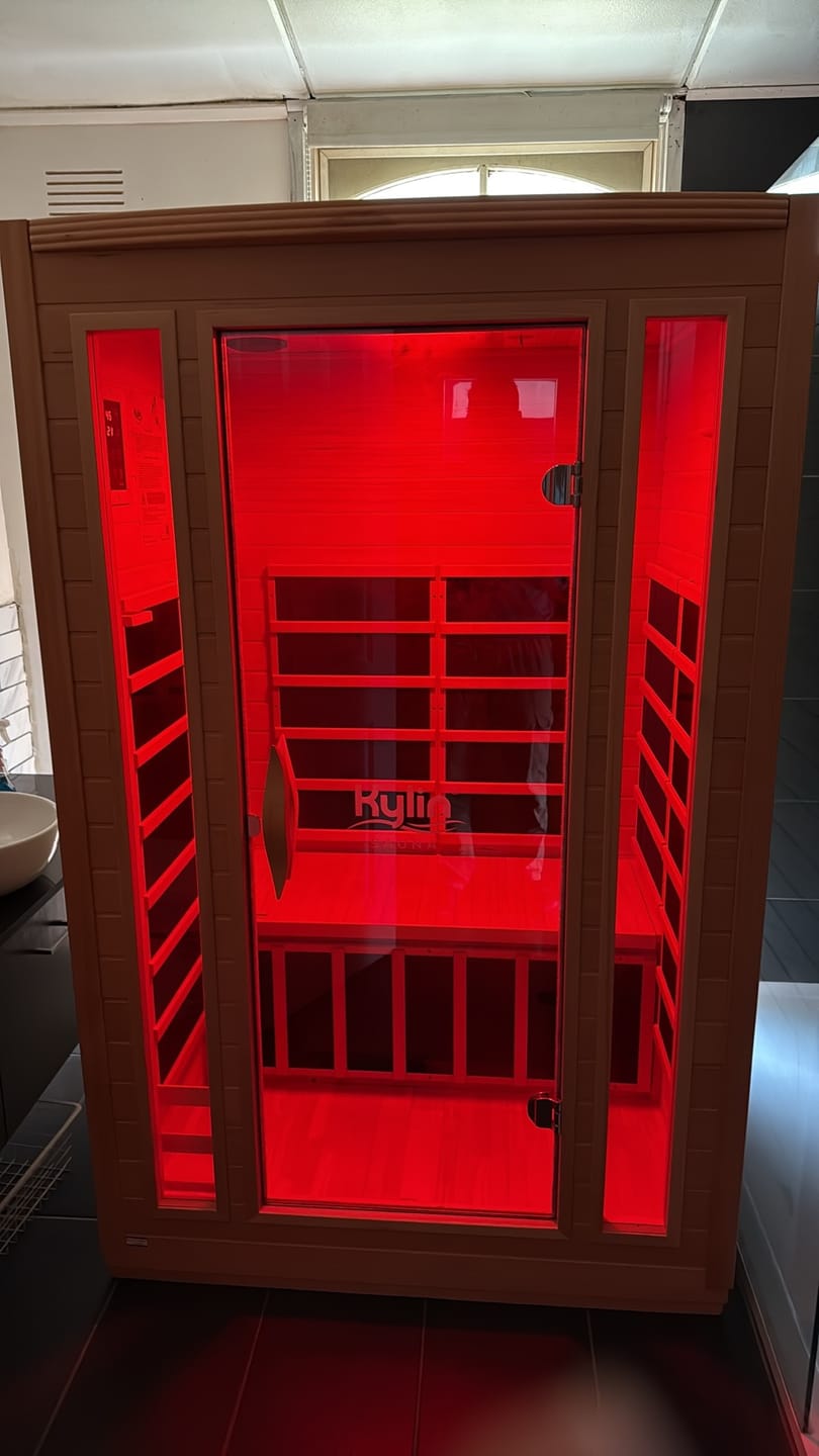 Customer photo review of Kylin Low EMF Premium Carbon Far Infrared Sauna 2 people - K8202