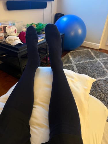 Customer photo review of Performance Eucalyptus Compression Socks