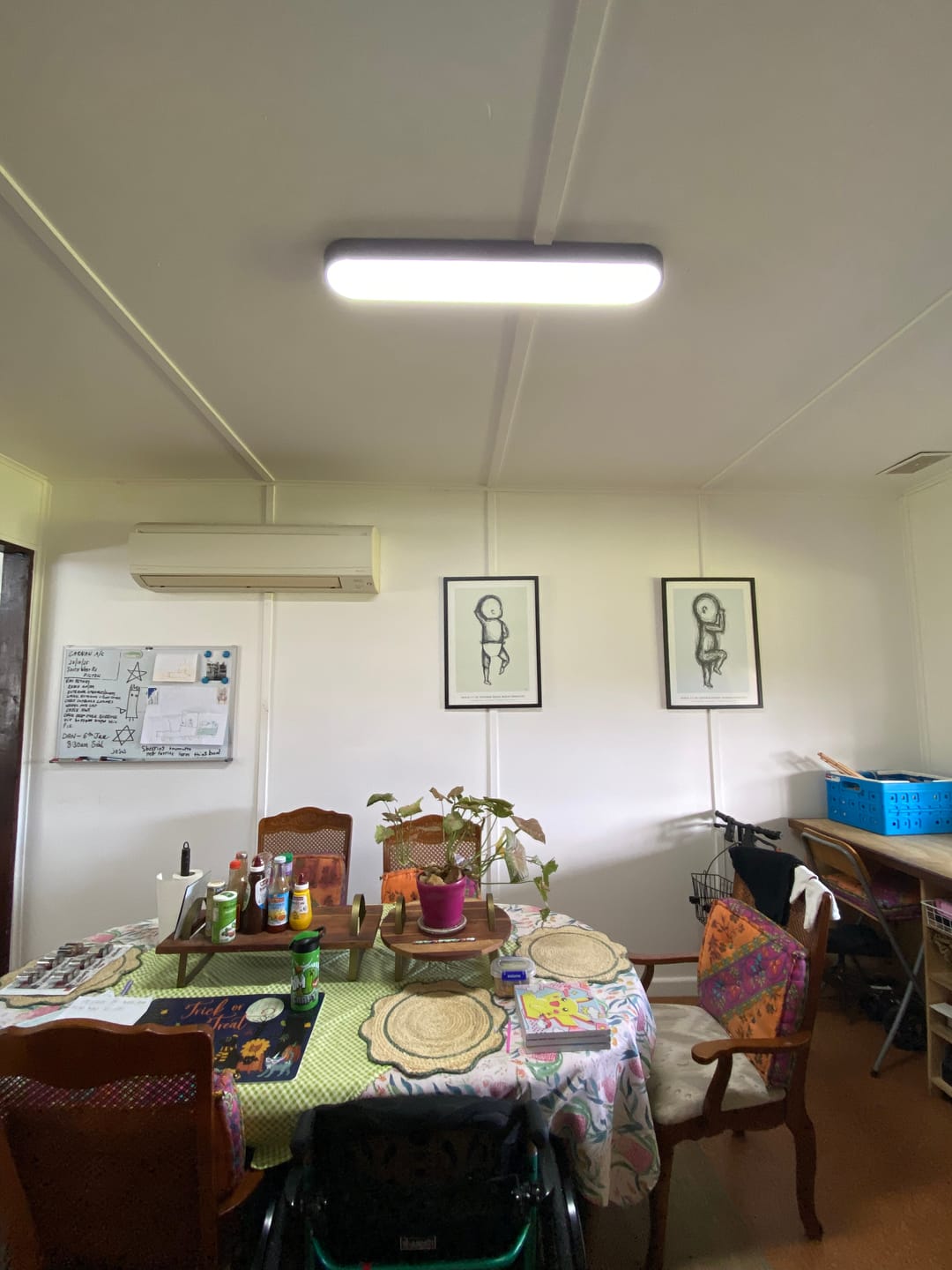 Customer photo review of Nordic 1-Light Oval Shape Led Ceiling Flush Mount With Wood Accent