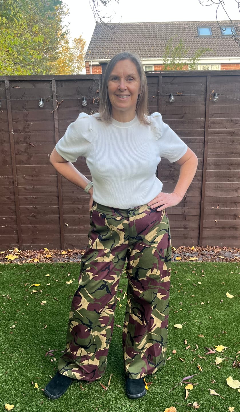 Customer photo review of Camouflage 100% Cotton Drill Fabric