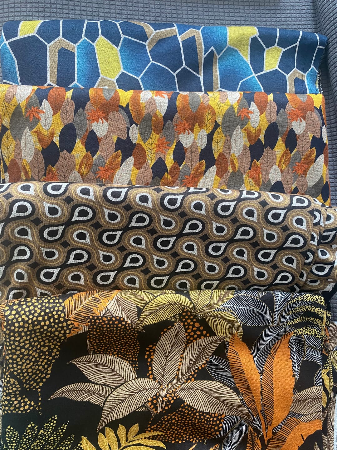 Customer photo review of Modern Mosaic Digital Modal-Touch Jersey Fabric