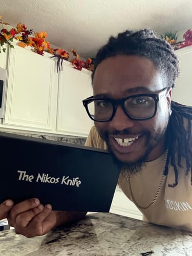 Customer photo review of The Nikos Knife™
