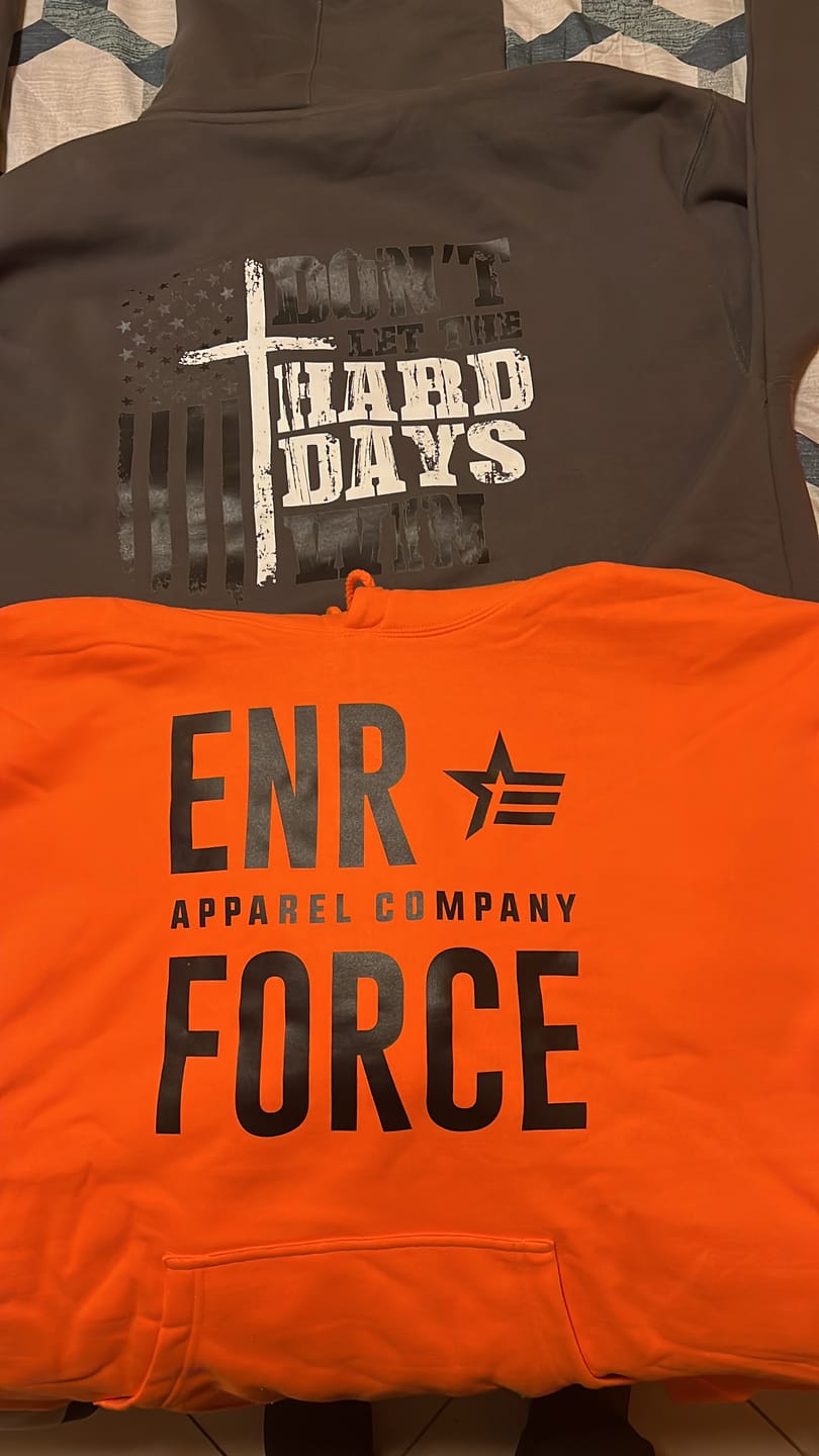 Customer photo review of Men's Hard days Hoodie