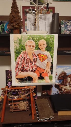 Customer photo review of Eigenes Foto - Malen nach Zahlen