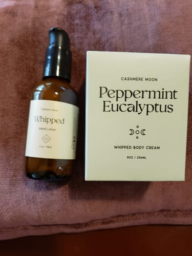 Customer photo review of Peppermint Eucalyptus Whipped Body Cream
