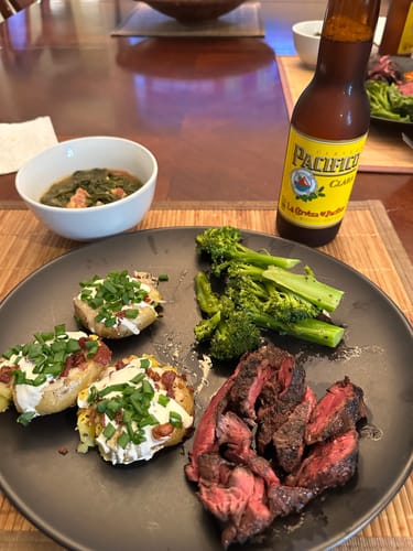 Customer photo review of Ground Beef and Hanger Steak Bundle