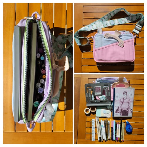 Customer photo review of Soolla® Studio Pouch, 80's Windbreaker