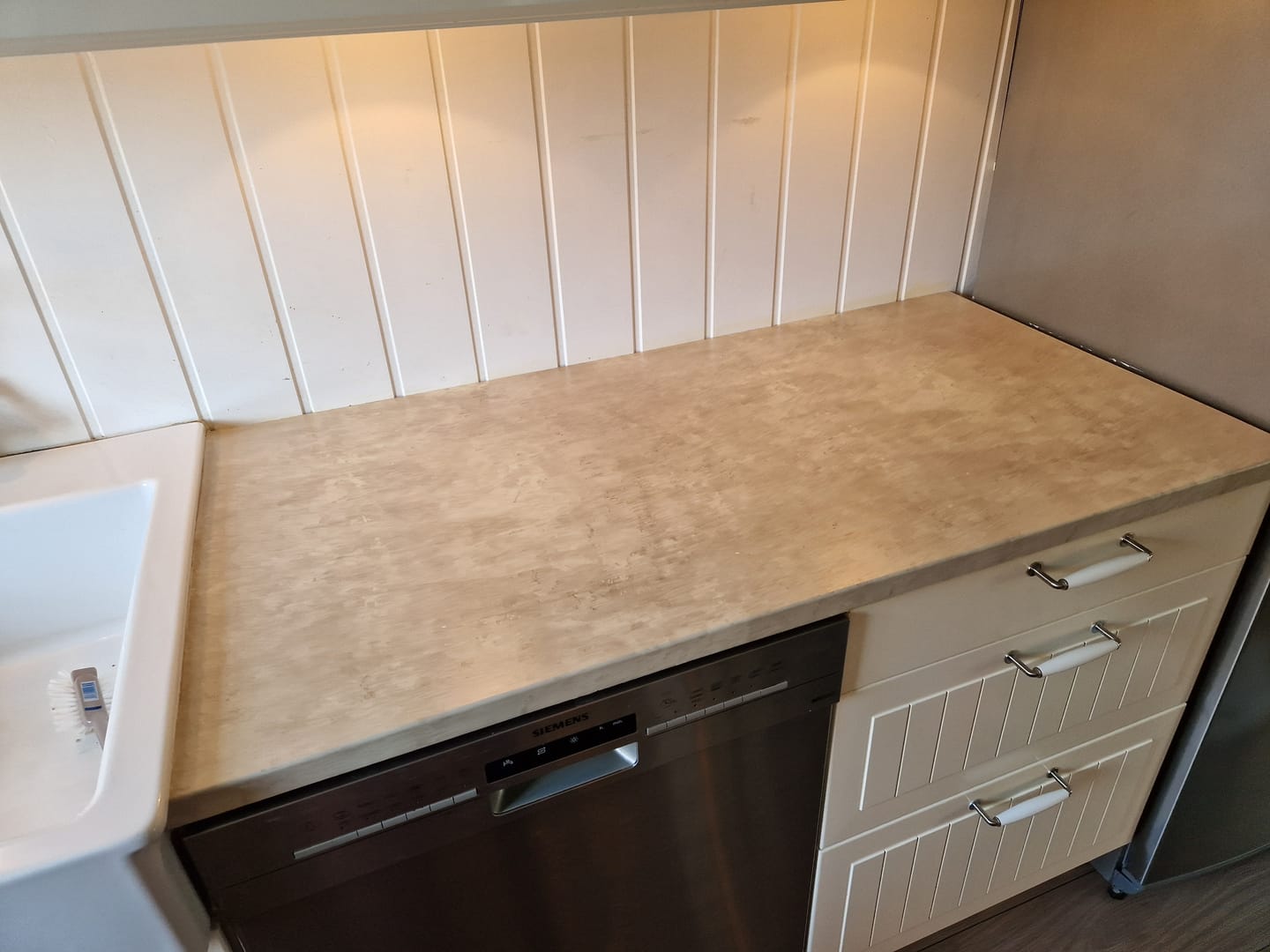 Customer photo review of Premium Limewash beige kontaktplast
