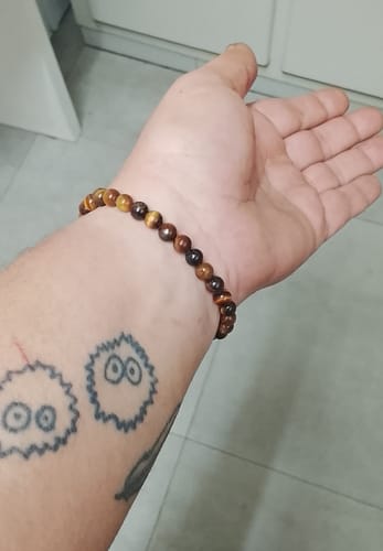Customer photo review of Pulsera Ojo de Tigre - 6mm || Protección - Fuerza Interior
