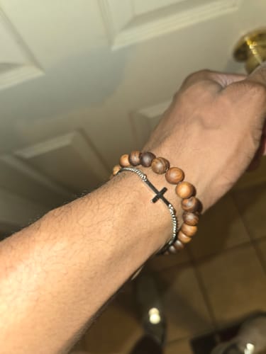 Customer photo review of CROSS BRACELET | Silver