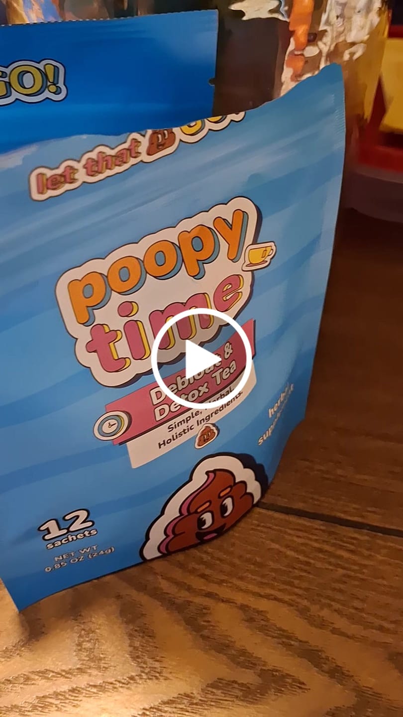 Customer video review of Poopy Time Debloat & Detox Tea