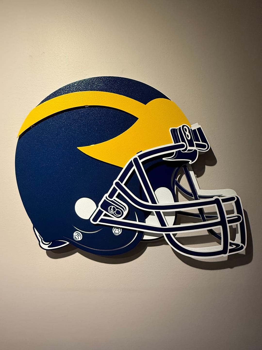 Customer photo review of BLITZ Collection - 8 Layer Detroit Lions Helmet 3D Vintage Metal Wall Art