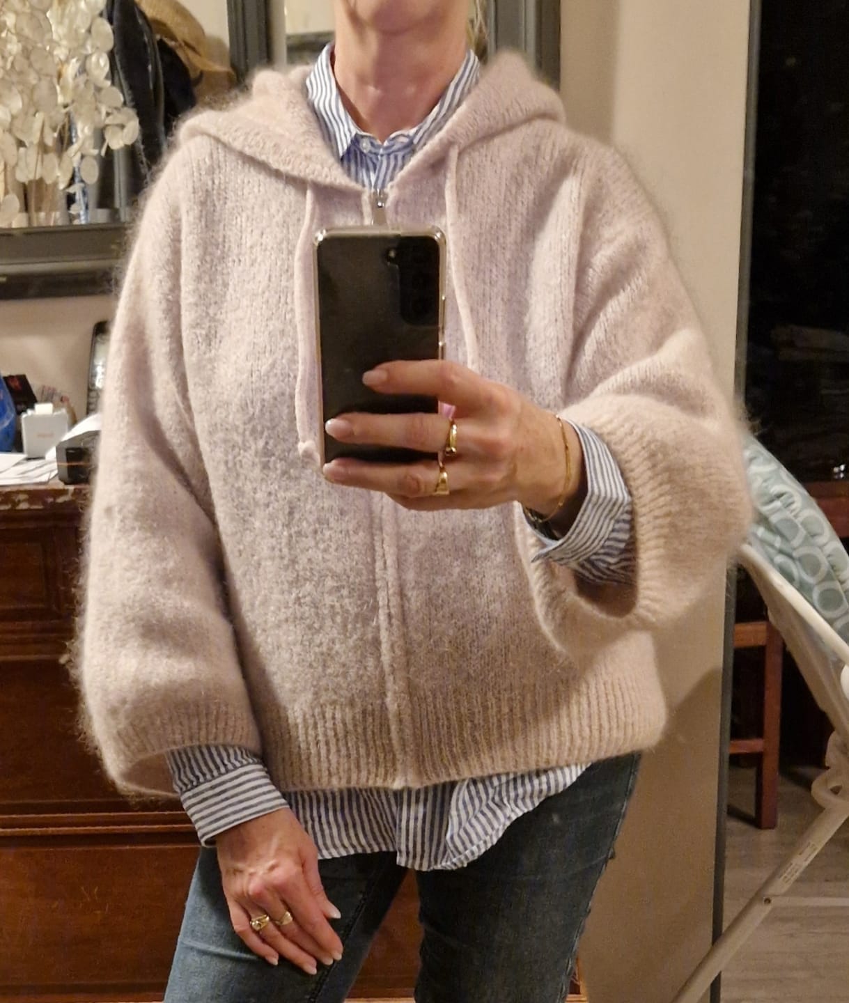 Customer photo review of Gilet capuche Tulia - Ficelle