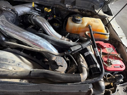 Customer photo review of SPE Motorsport 2011-2024 6.7L Powerstroke Coolant Hose Reroute Kit