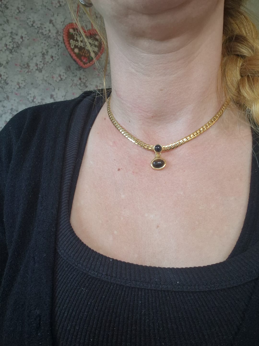 Customer photo review of Obsidian Halskette - Tigerduo