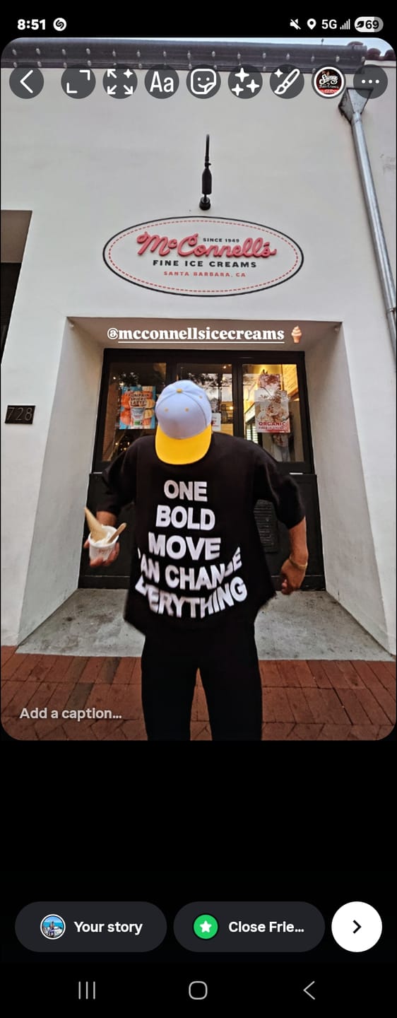 Customer photo review of One Bold Move Oversized Crop Tee (Black)