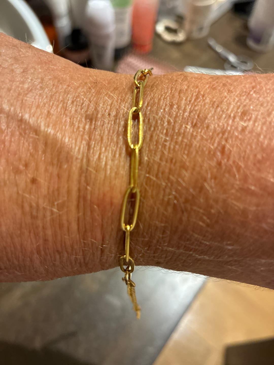 Customer photo review of Mini Link Bracelet