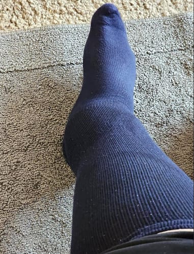 Customer photo review of Performance Eucalyptus Compression Socks