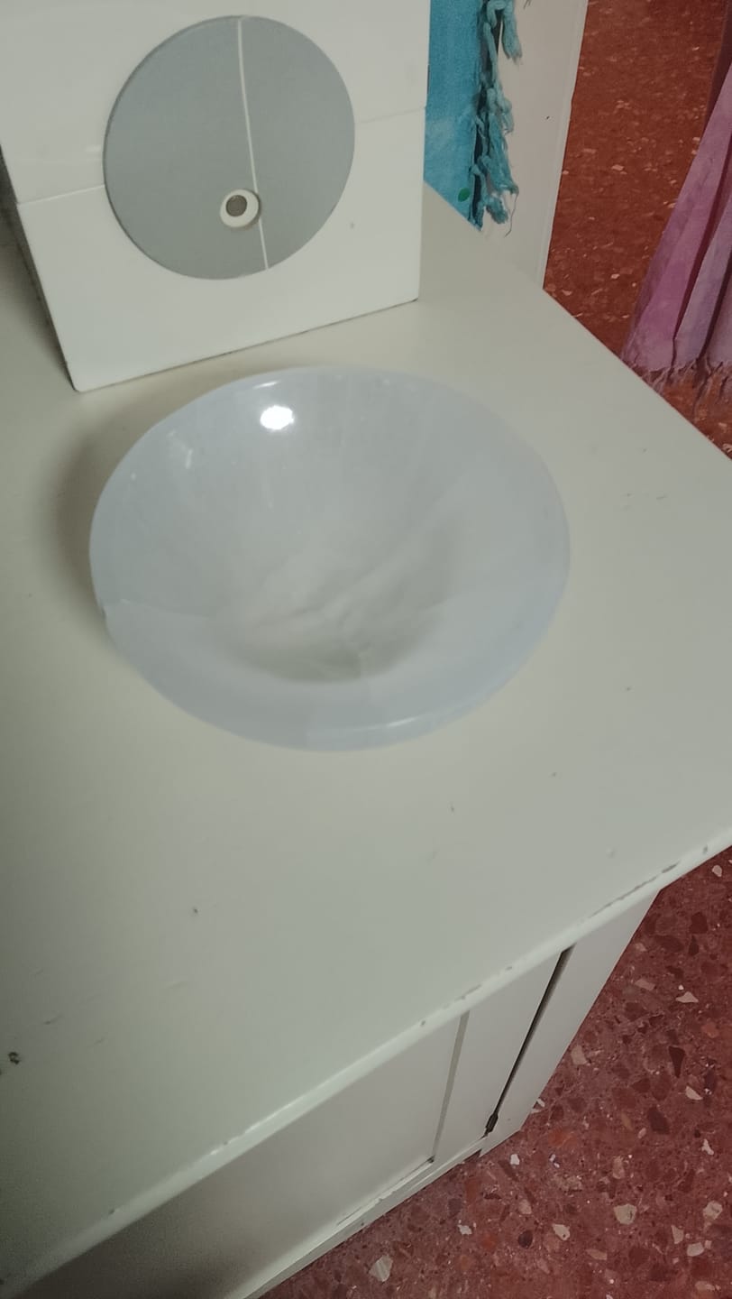 Customer photo review of Cuenco de Selenita || Limpieza de Minerales