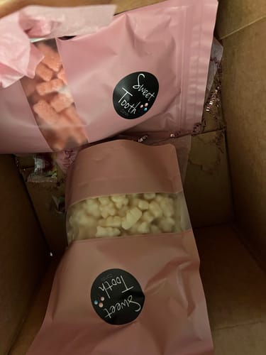 Customer photo review of Sour Watermelon Gummy Bears - 1LB
