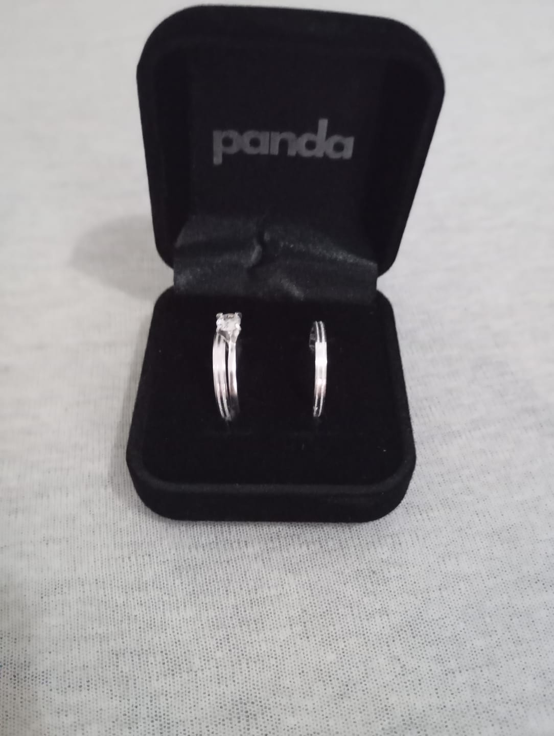 Customer photo review of Par de Alianças em Prata 950 2mm - Praga
